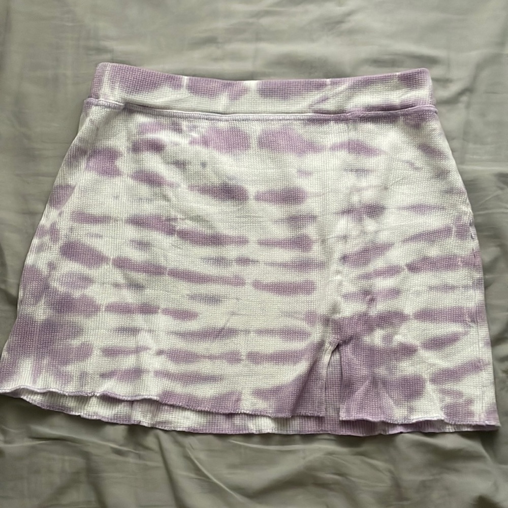 Tie-dye mini skirt